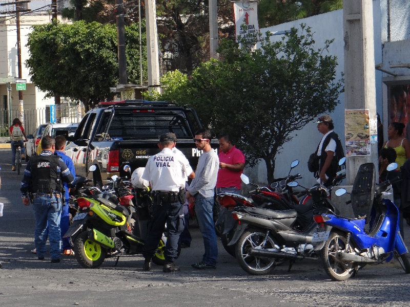 Operativo motocicletas Ocotlán, Jalisco.