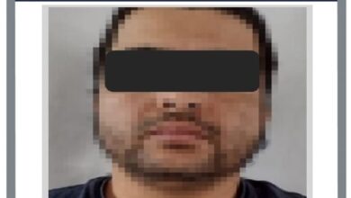 Santiago detenido en Ocotlán. Foto: Fiscalía.