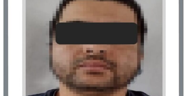 Santiago detenido en Ocotlán. Foto: Fiscalía.