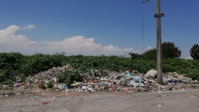 Acumulación de basura en esquinas y lotes baldíos de La Barca. Foto: Mizrahym Arredondo.