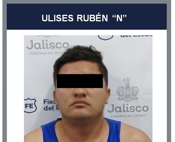 Ulises Rubén "N", detenido. Foto: Fiscalía.