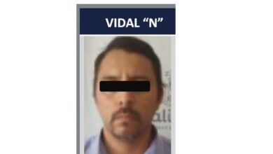 Vidal "N", arrestado. Foto: Fiscalía.