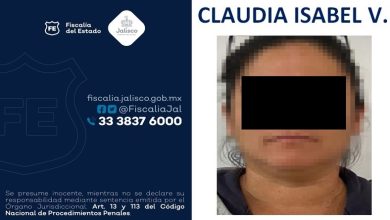 Claudia Isabel V. Foto: Fiscalía del Estado de Jalisco.