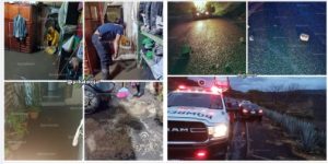 Afectaciones en Atotonilco tras lluvias. Foto: Captura Facebook.