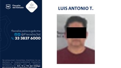 Luis Antonio T. Foto: Fiscalía del Estado de Jalisco.