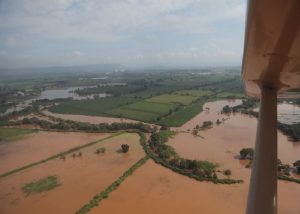 Desbordamiento del Río Zula en Ocotlán. Foto: Cortesía..