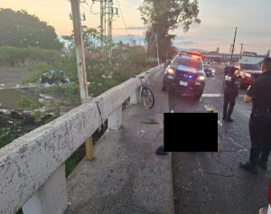 Muere ciclista en puente Ocotlán–Poncitlán. Foto: Cortesía.