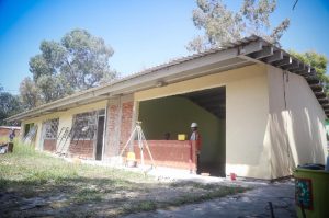 Avanza reconstrucción de primaria y preescolar en Ocotlán. Foto: Cortesía.