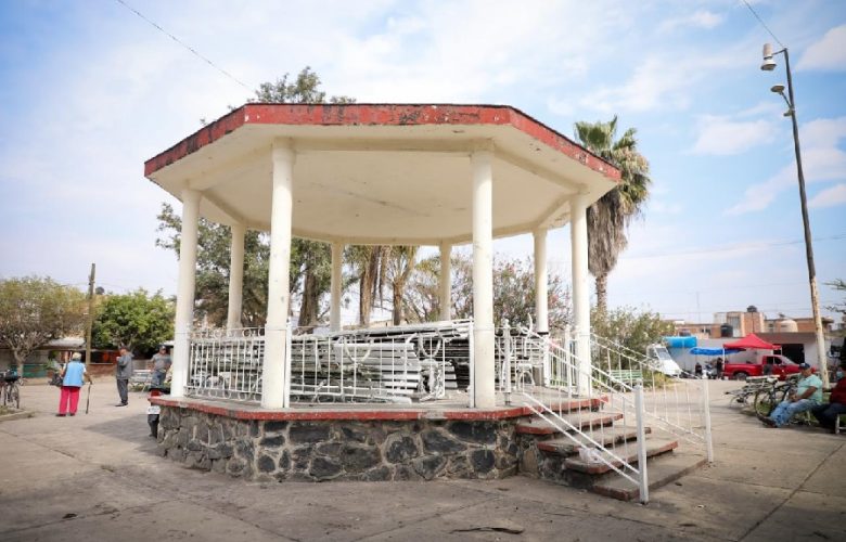 Arranca rehabilitación del parque Riberas, en Ocotlán. Foto: Cortesía.