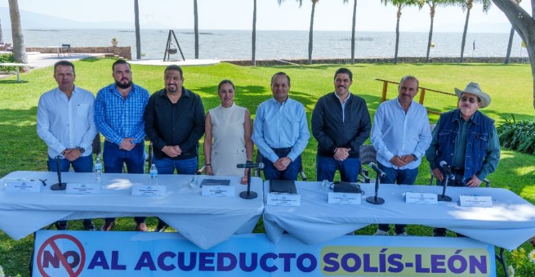 Alcaldes protegen lago de Chapala ante proyecto hídrico. Foto: Cortesía.