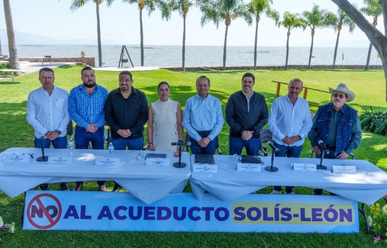 Alcaldes protegen lago de Chapala ante proyecto hídrico. Foto: Cortesía.