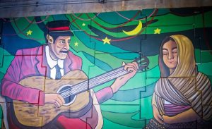 Será velado “El Caballero” en este lugar. Foto: Mural donde se inmortalizó a El Caballer.