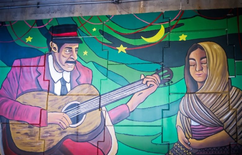 Será velado “El Caballero” en este lugar. Foto: Mural donde se inmortalizó a El Caballer.