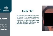 Detienen a presunto homicida en Zapotlán del Rey. Foto: Fiscalía.