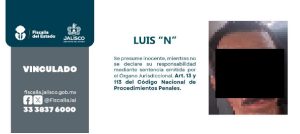 Detienen a presunto homicida en Zapotlán del Rey. Foto: Fiscalía.