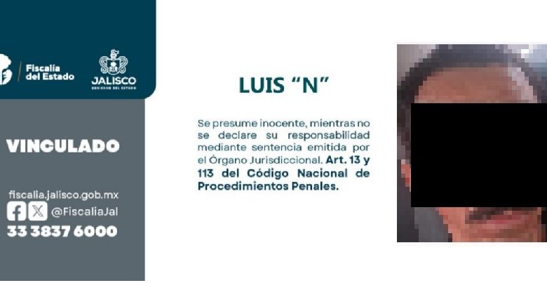 Detienen a presunto homicida en Zapotlán del Rey. Foto: Fiscalía.