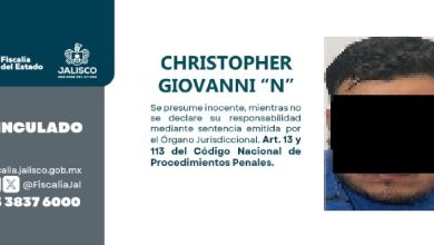 Cae presunto asaltante en Ocotlán. Foto: Fiscalía.