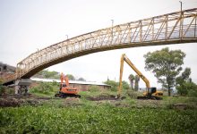 Ocotlán: Retiran lirio y maleza del Río Santiago. Foto: Facebook.