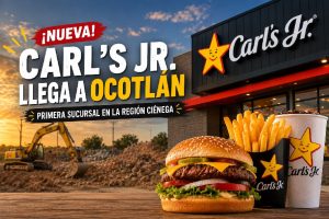 Descubre dónde abrirá Carl's Jr. en Ocotlán. Foto: Generada con IA.