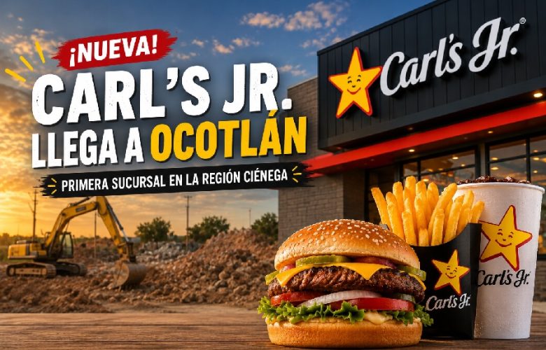 Descubre dónde abrirá Carl's Jr. en Ocotlán. Foto: Generada con IA.