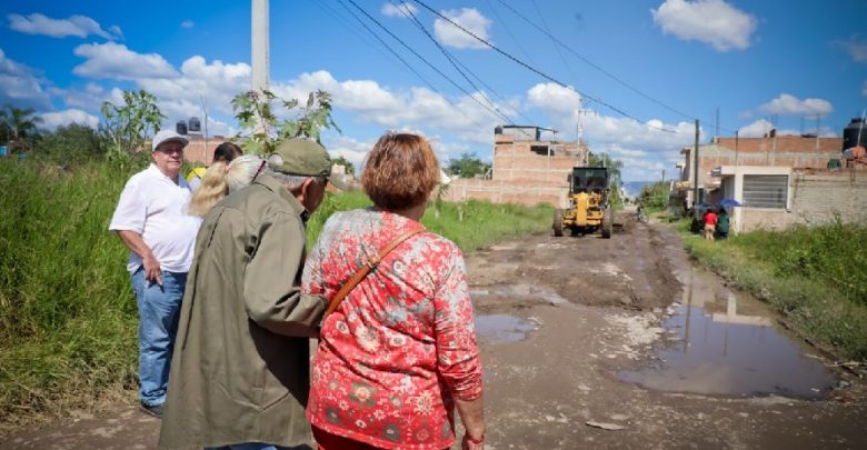 Arranca Ocotlán pavimentación de 2.3 mdp en Las Huertas. Foto: Cortesía.