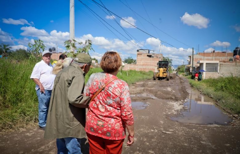 Arranca Ocotlán pavimentación de 2.3 mdp en Las Huertas. Foto: Cortesía.