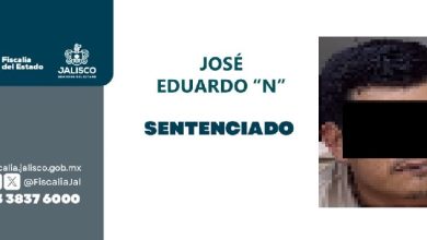 Condenan a 18 años por homicidio en Poncitlán. Foto: Fiscalía del Estado de Jalisco.
