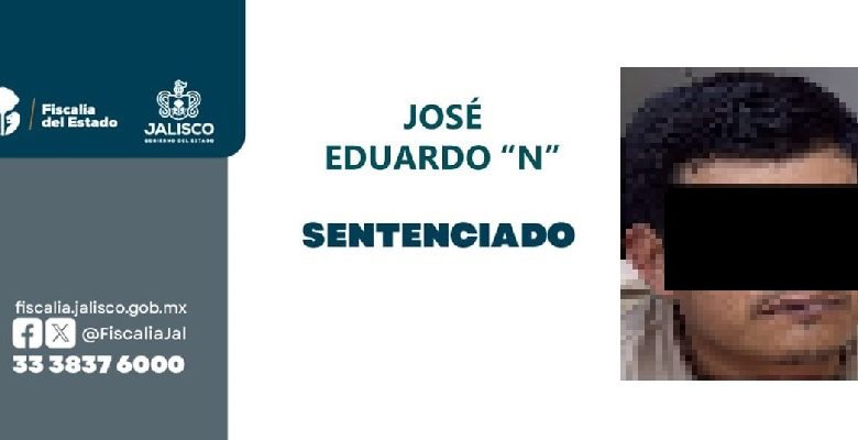 Condenan a 18 años por homicidio en Poncitlán. Foto: Fiscalía del Estado de Jalisco.